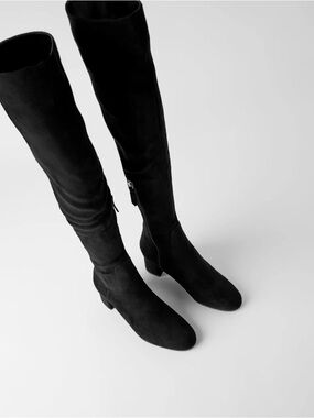 Zara stretch fabric over the knee boots